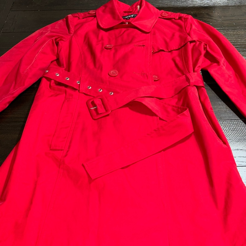 Black Rivet trench coat